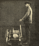 300675 Afbeelding van een mechanisch hijstoestel geproduceerd door A.J. Schipper te Amsterdam en vermoedelijk ...